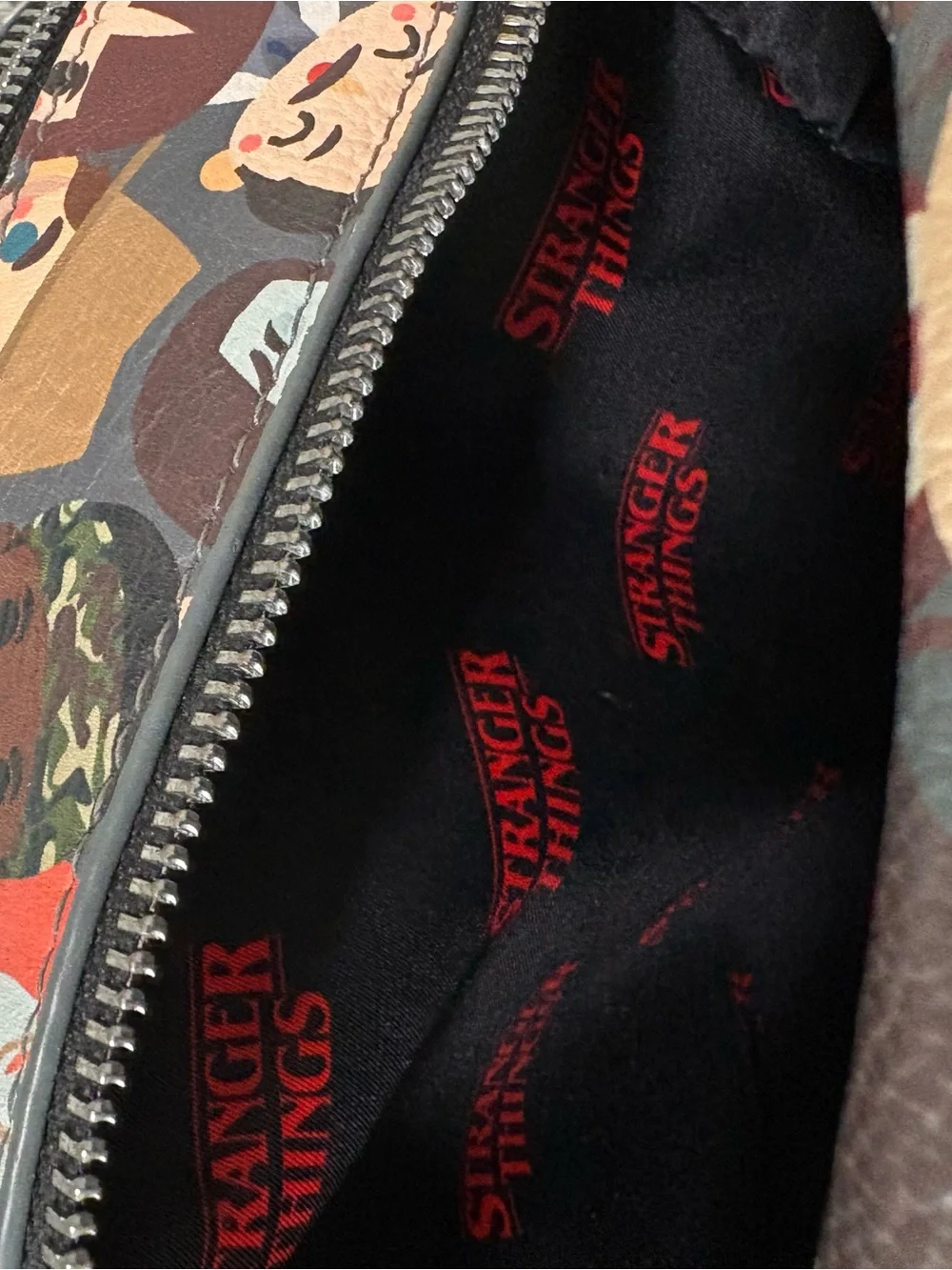 Gently Used Stranger Things Loungefly Chibi Mini Backpack All Over Print 11